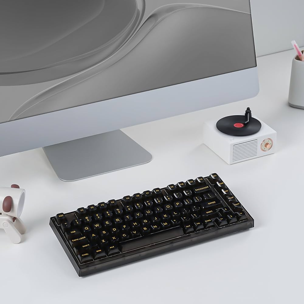 Amazon | YUNZII X75 ホットスワップメカニカルキーボード 透明